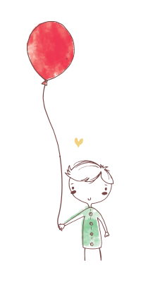 nene con globo